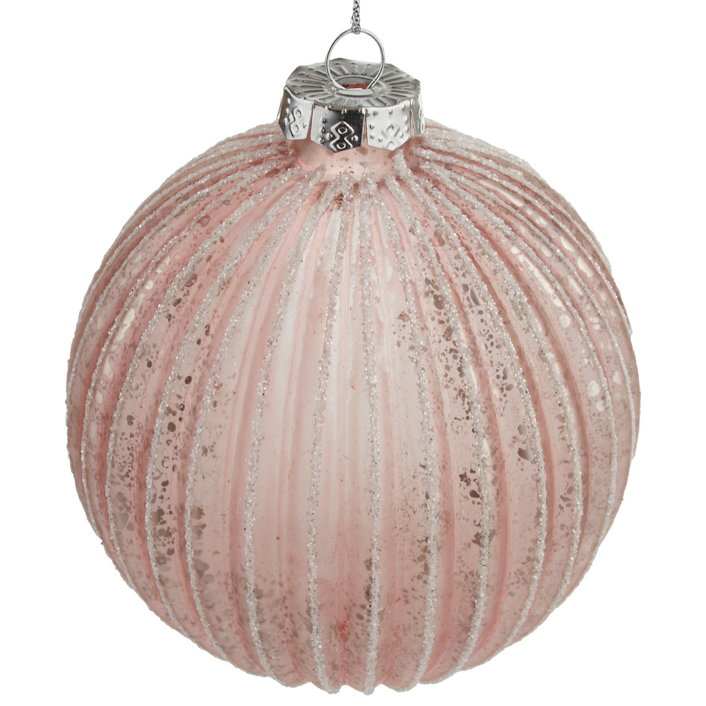 Christamas tree decoration Ball Shiny Glass, Pink